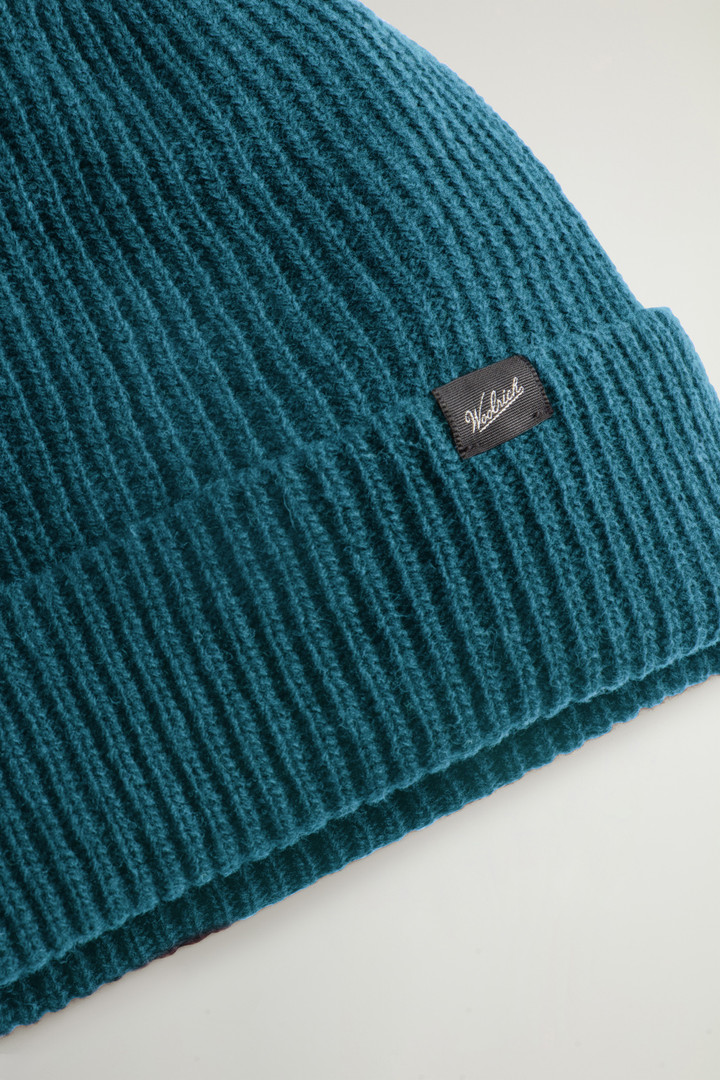 Beanie in Wool Blend Blue photo 3 | Woolrich