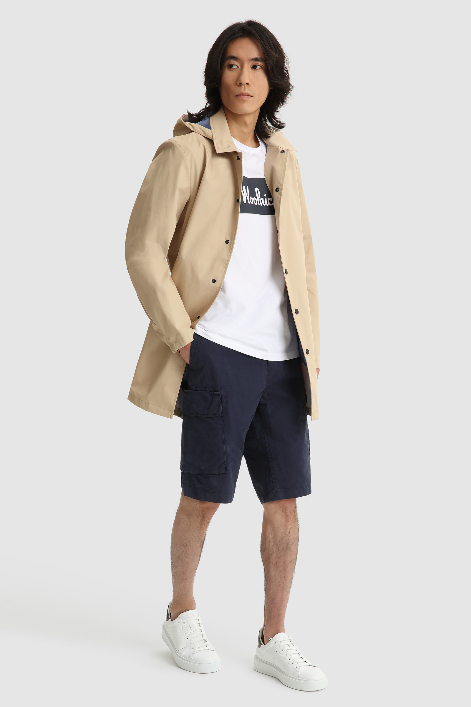 Triple-layer cotton car coat