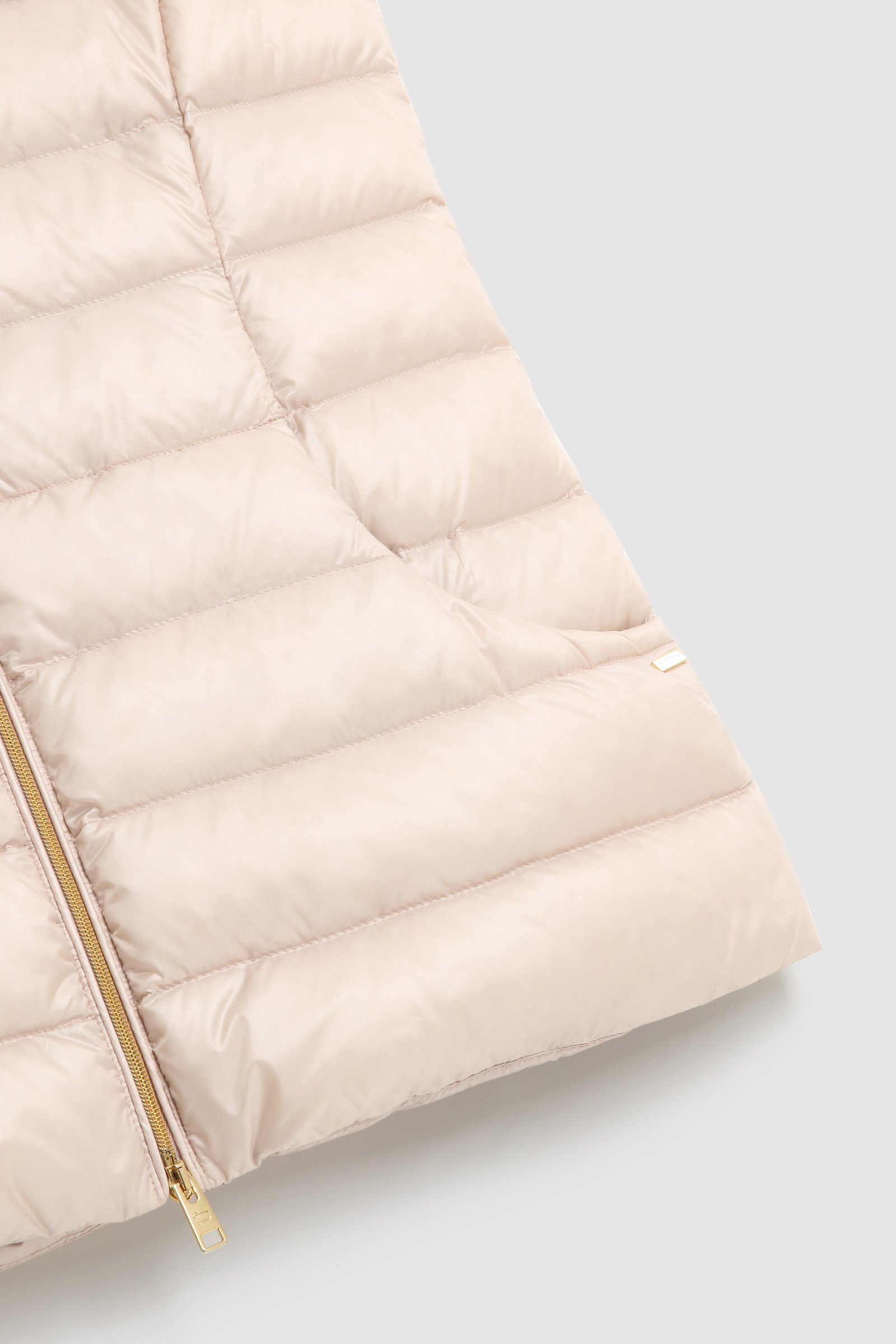 Abbie Quilted Vest in Glossy Nylon Pink photo 8 | Woolrich
