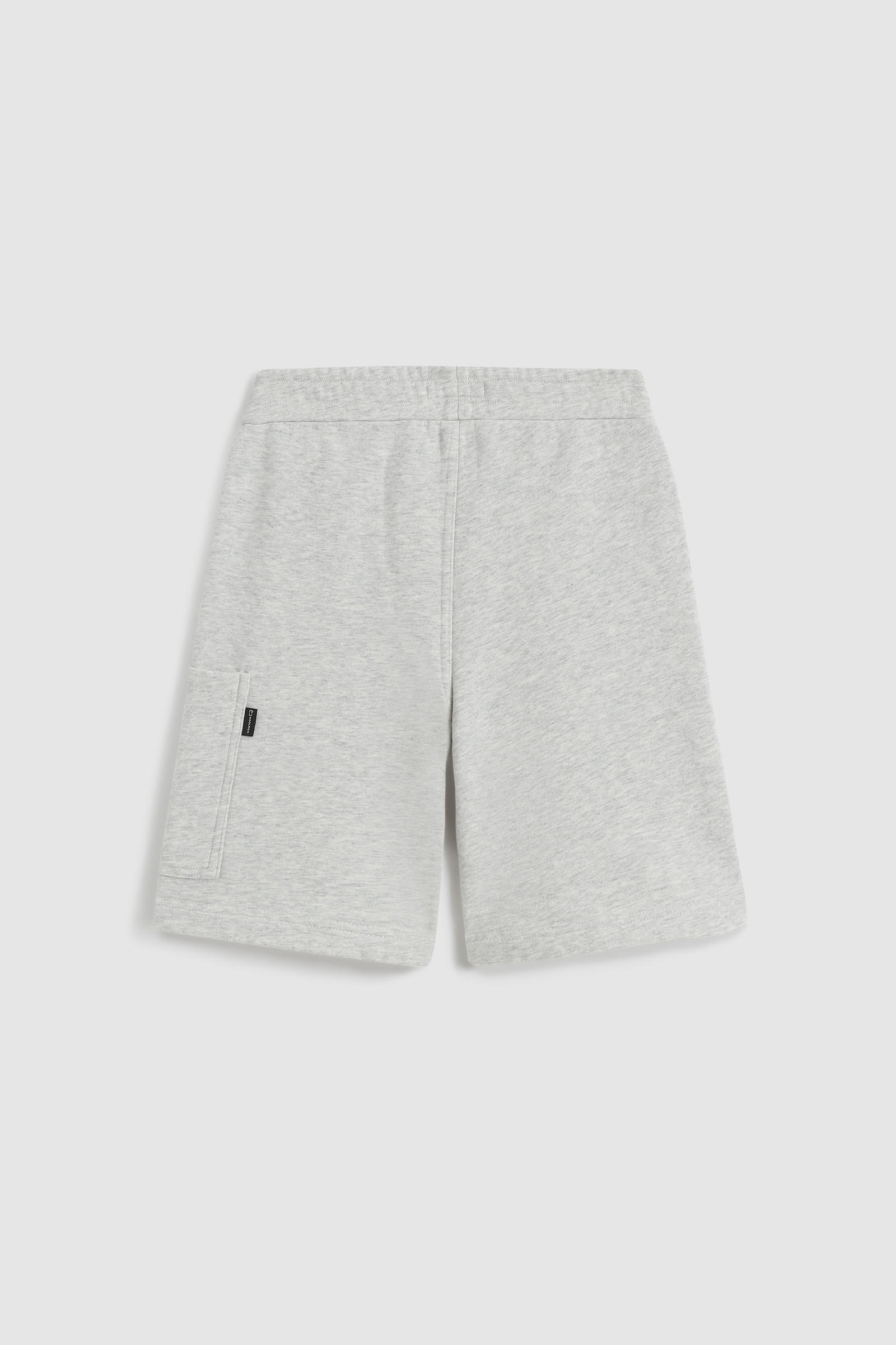 Pantalones cortos de niño de algodón orgánico afelpado grey photo 2 | Woolrich