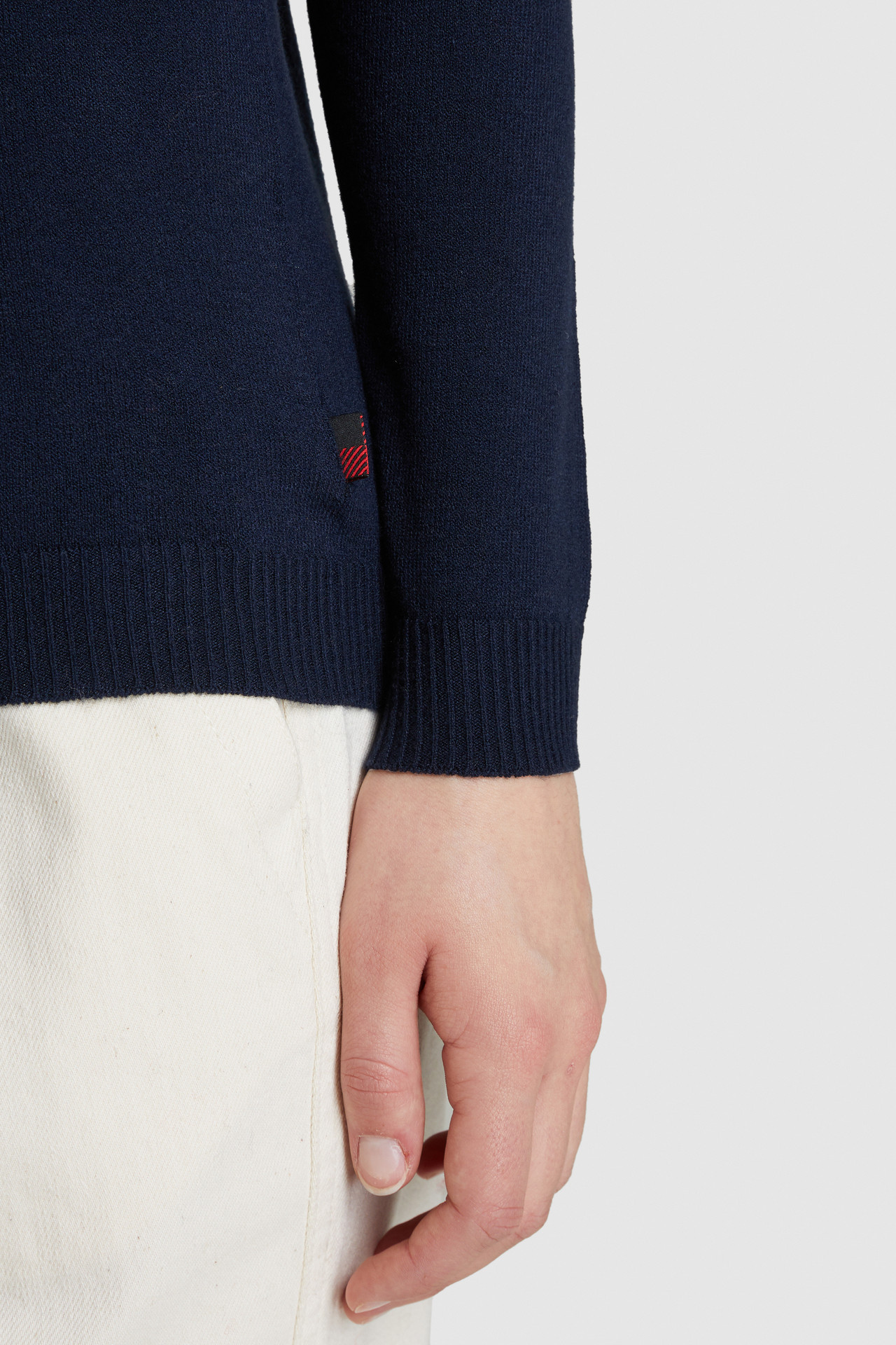 Maglione In Lana Stretch A Collo Alto