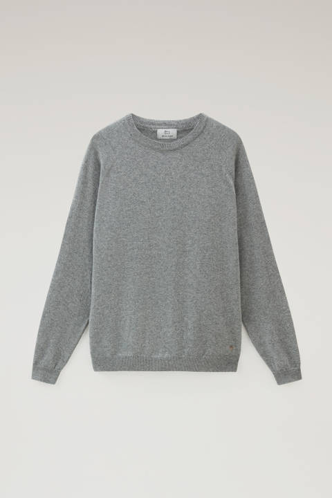 Luxe Crewneck Sweater in Pure Cashmere Gray photo 2 | Woolrich