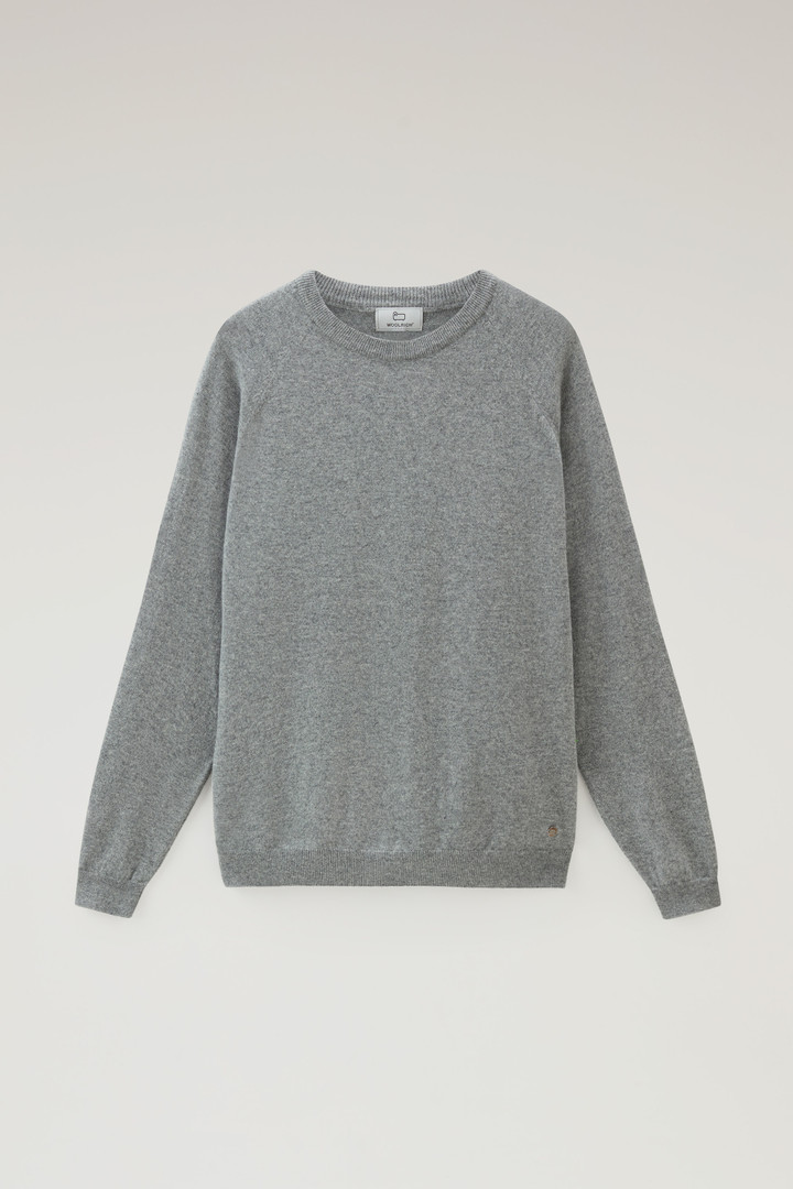 Luxe Crewneck Sweater in Pure Cashmere Gray photo 5 | Woolrich