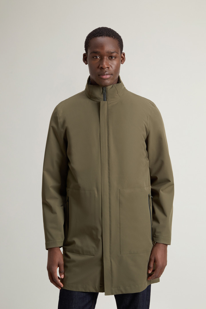 2-In-1 Waterproof Jacket in Two-Layered Fabric Green photo 1 | Woolrich