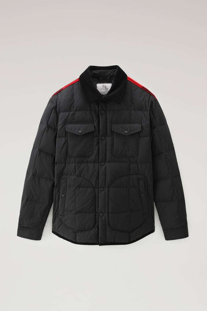 Padded Heritage Terrain Overshirt in Taslan Nylon Black photo 1 | Woolrich