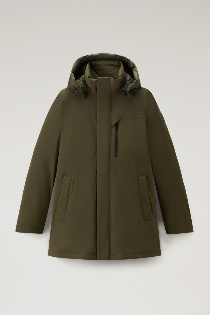 Mountain Parka aus Stretch-Nylon Herren schwarz | Woolrich DE