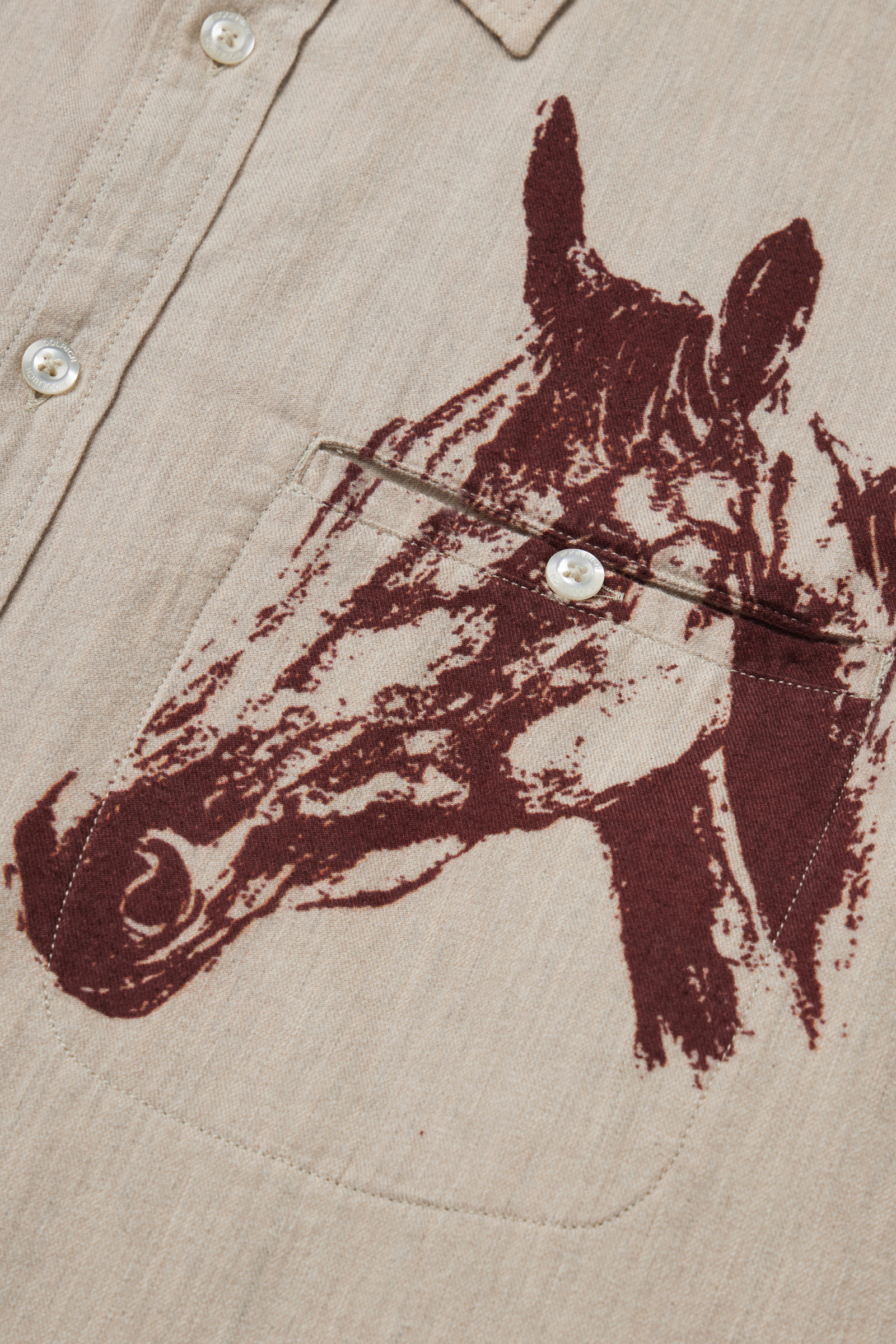 Flanellen overhemd met westernprint - One of These Days / Woolrich wit photo 8 | Woolrich
