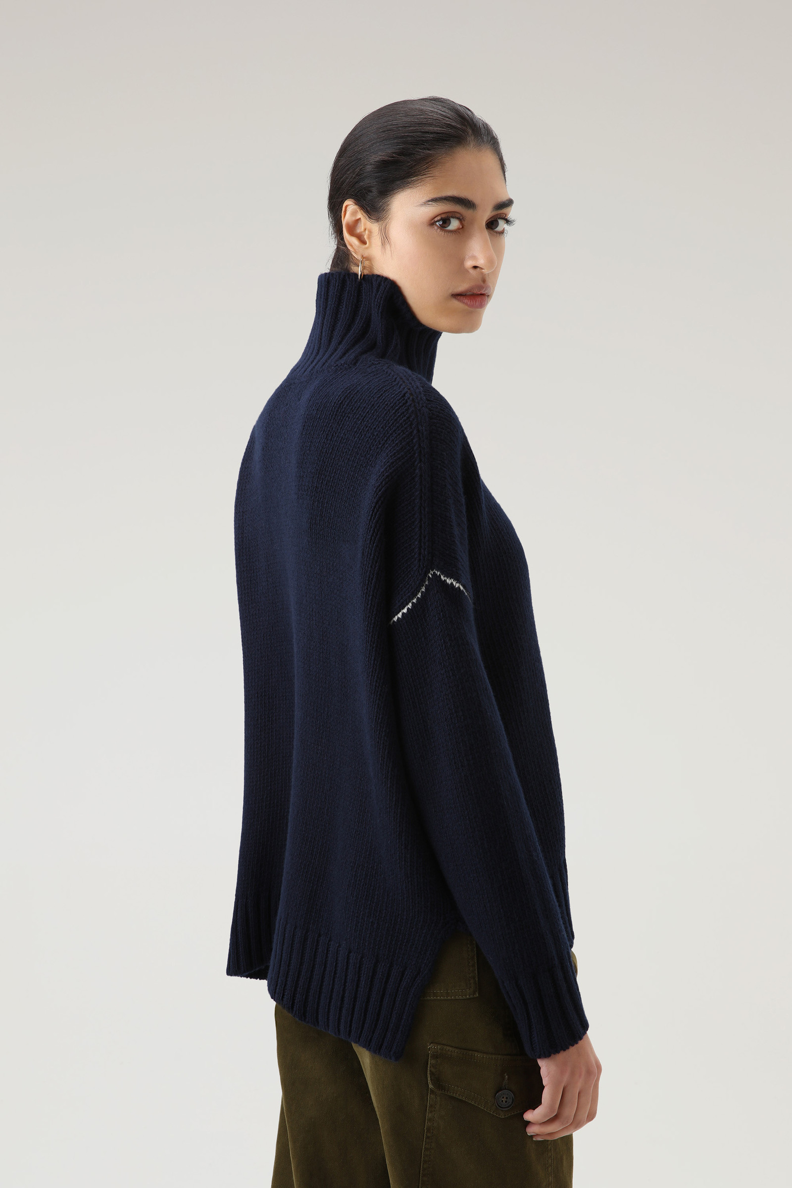 Maagdelijke wol coltrui Blauw photo 3 | Woolrich