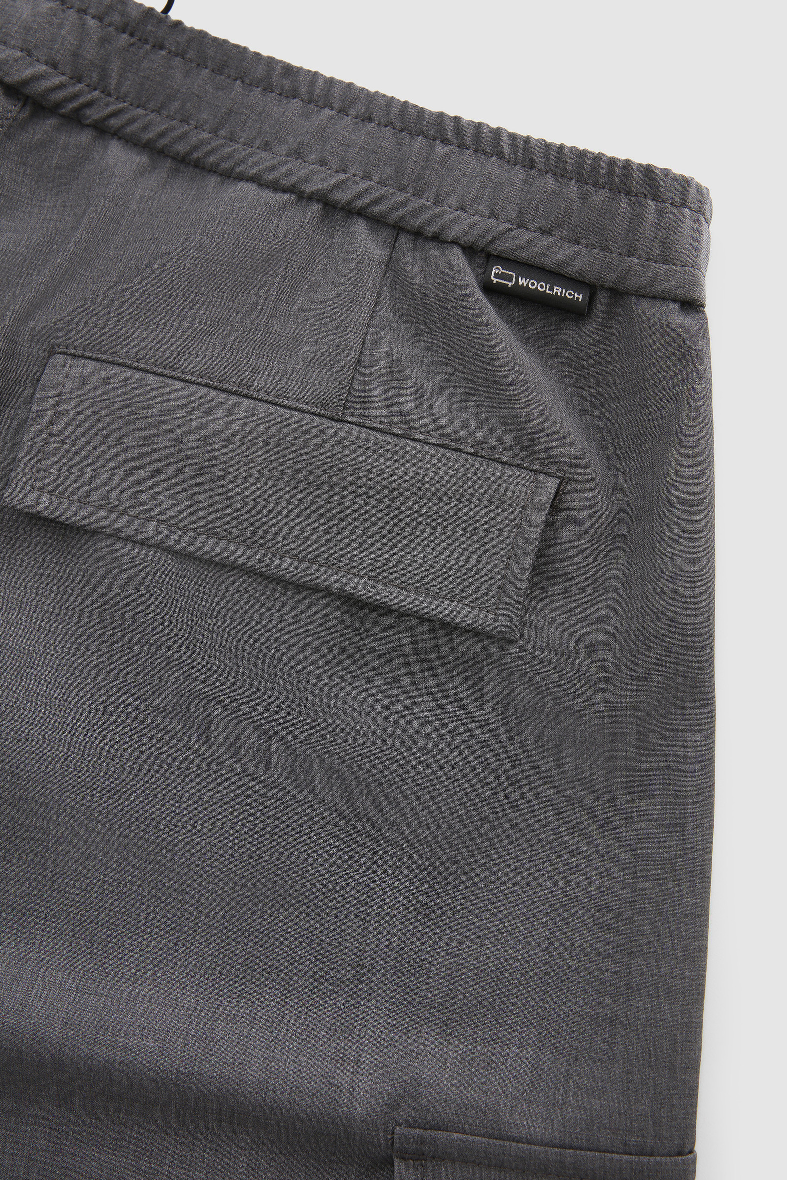 Pantaloncini Cargo in fresco lana grigio photo 6 | Woolrich