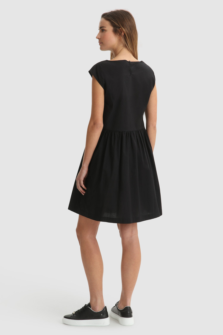 Vestido de popelina con manga larga