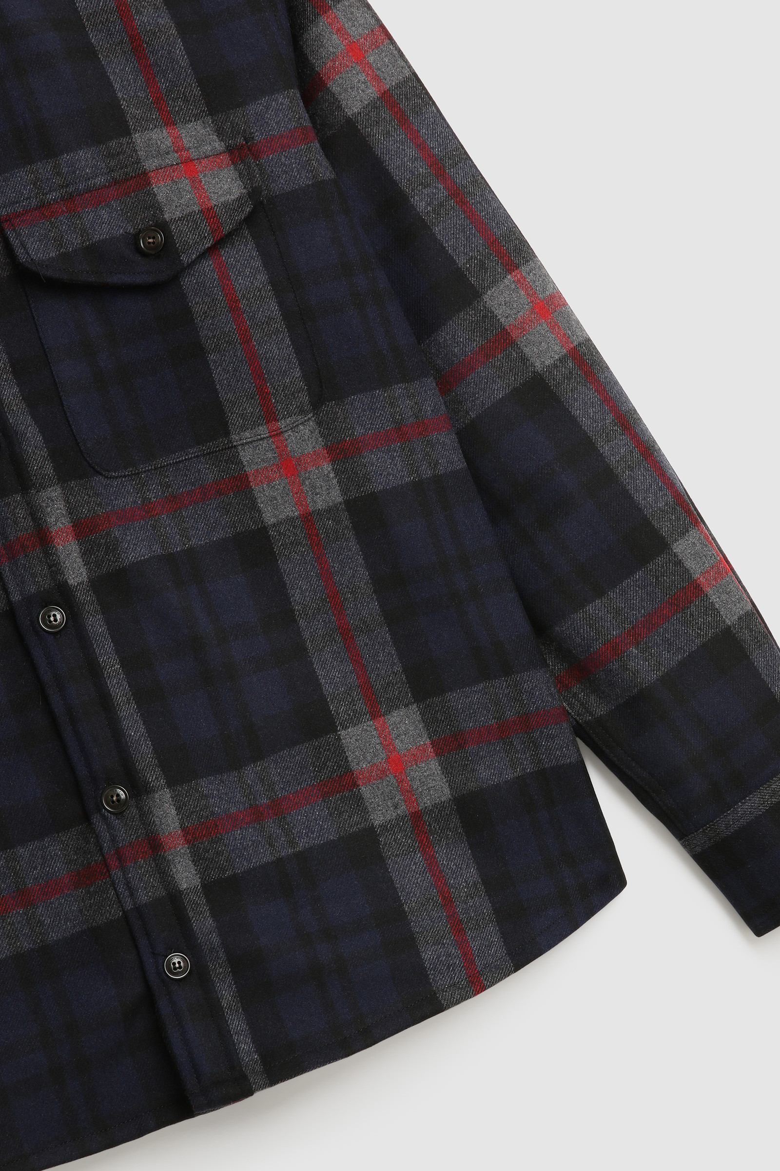 Oxbow Flannel Shirt - Made in Usa Blue photo 9 | Woolrich