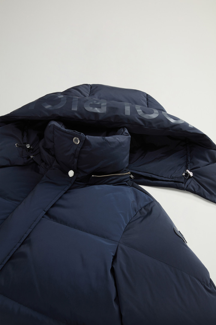 Aurora Parka larga de nailon elástico Azul photo 8 | Woolrich