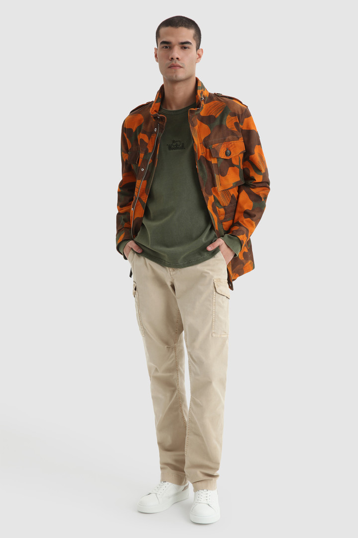 Long-sleeve shirt in garment-dyed cotton Green photo 2 | Woolrich