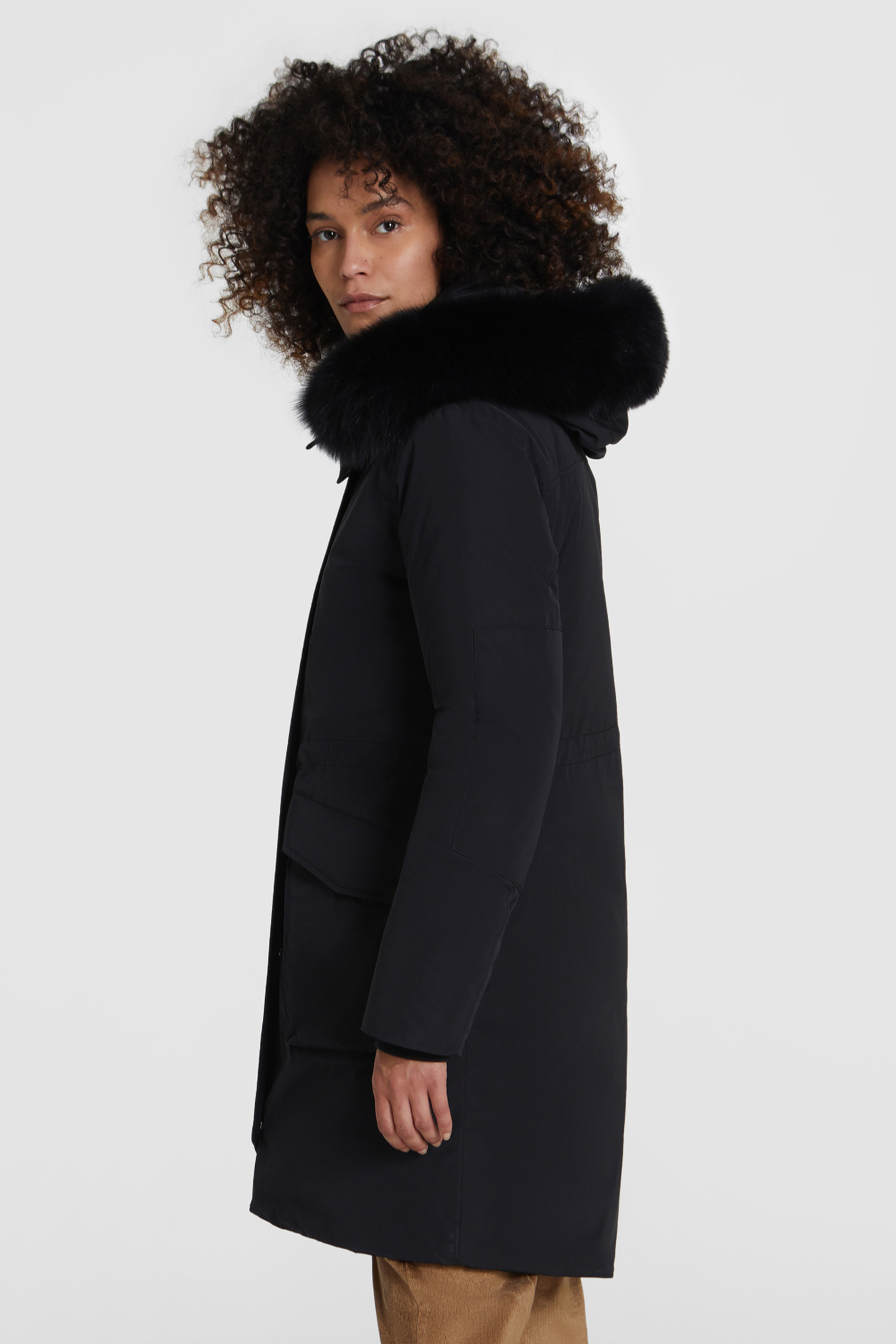 Military Parka Pelliccia Volpe