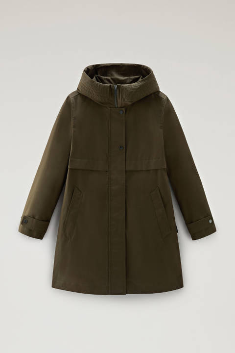 Havice Lightweight Parka in Best Cotton Green photo 2 | Woolrich