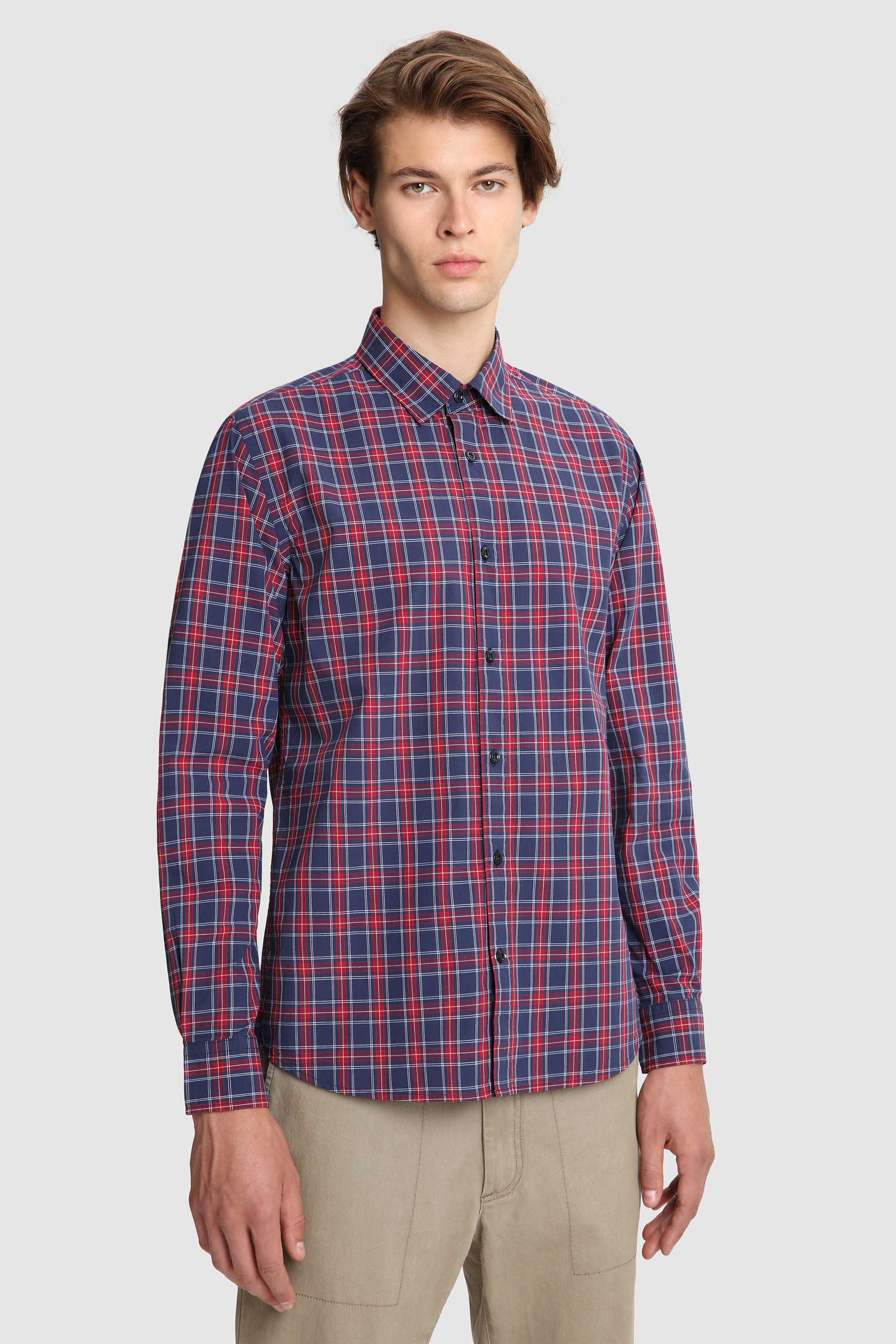Camicia in popeline di cotone Rosso | Woolrich