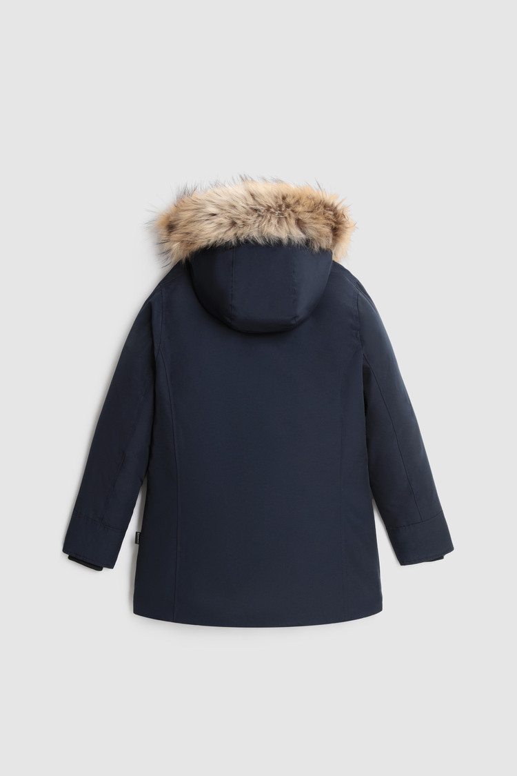 Girl's Arctic Parka with removable fur raccoon