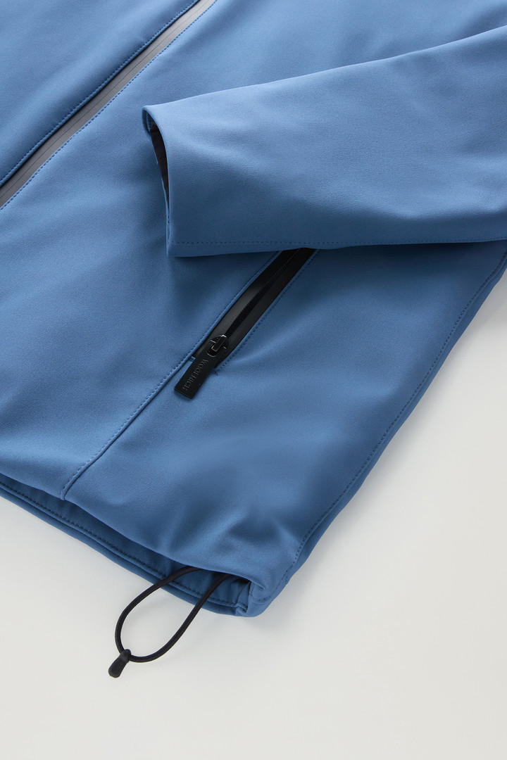 Giacca Pacific in Tech Softshell Blu photo 8 | Woolrich