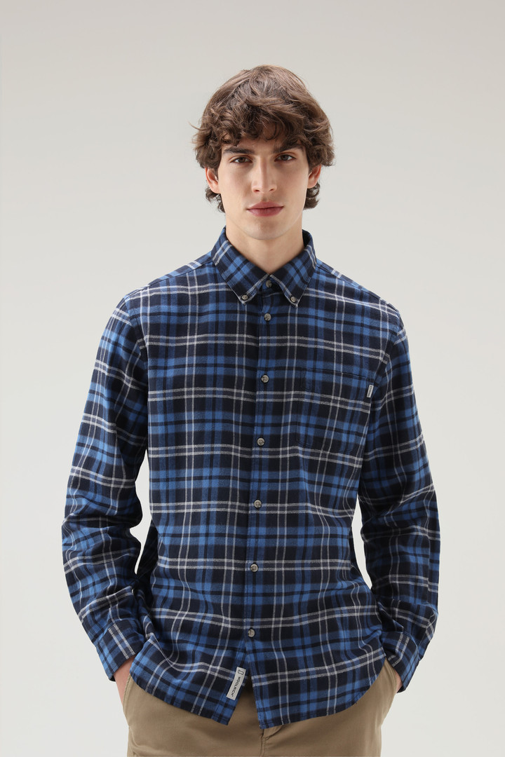 Woolrich Men Blue Check Size Xxl In Blue Check