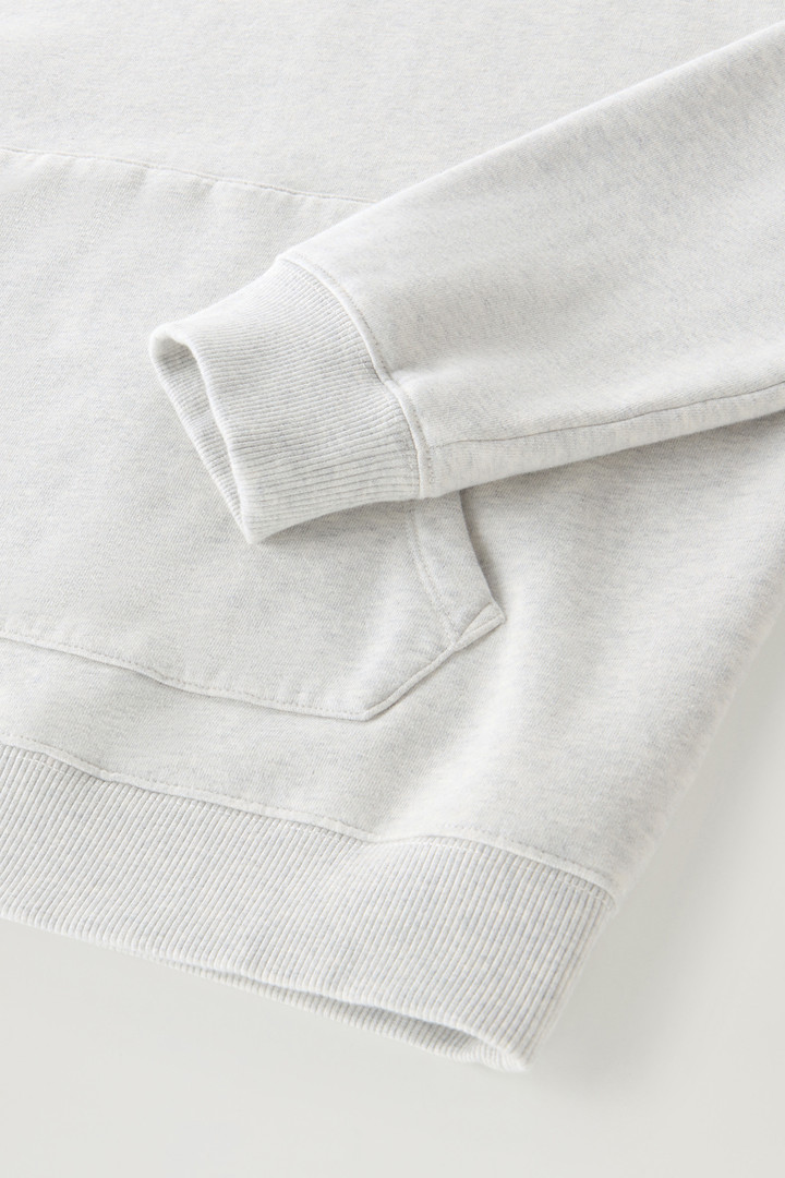Hoodie in Pure Cotton Gray photo 7 | Woolrich