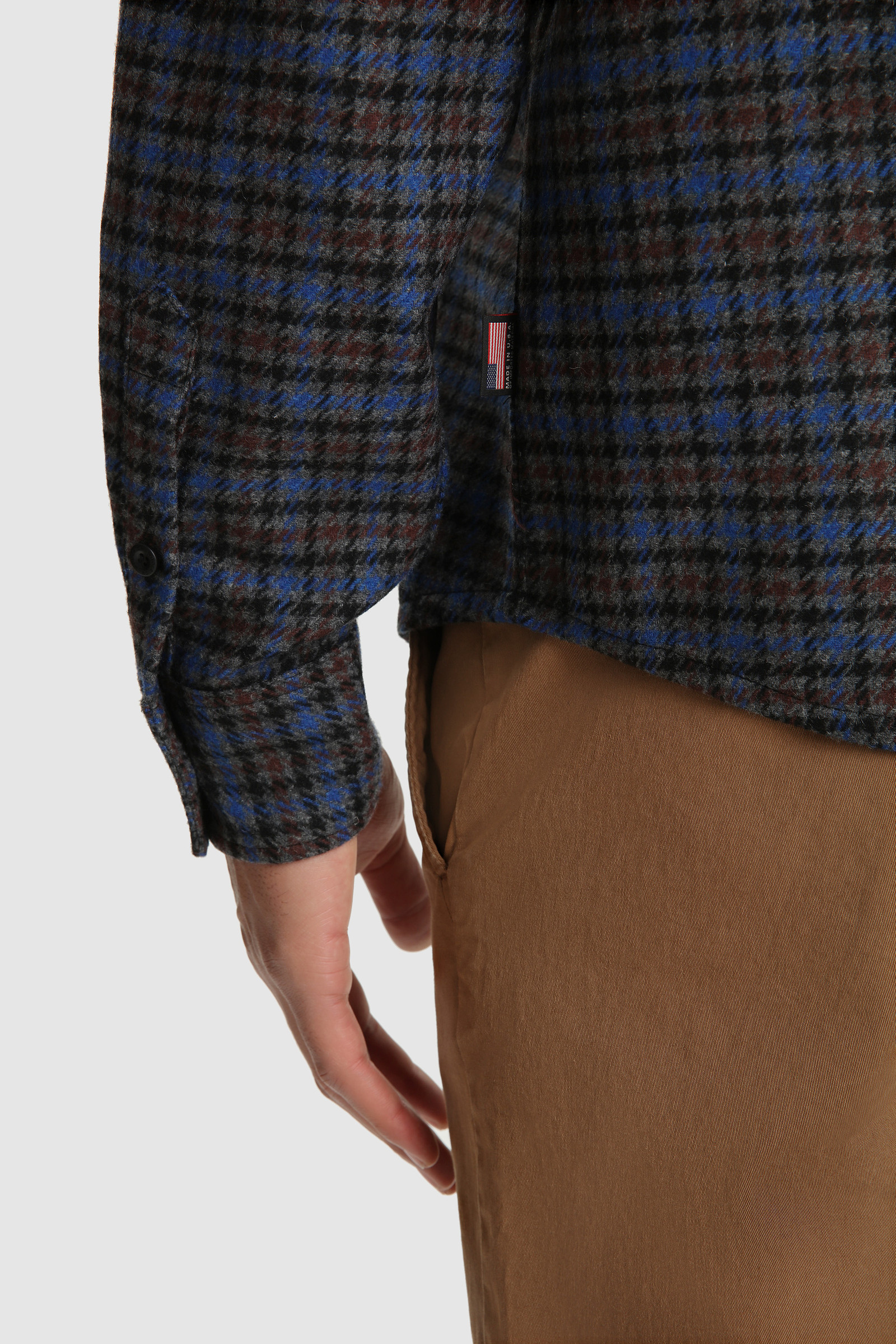Trout Run Flannel Shirt - Made in Usa Grey photo 6 | Woolrich