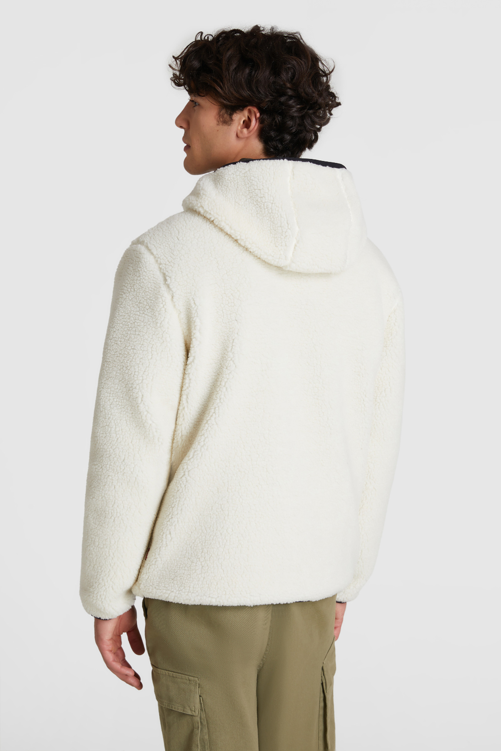 Felpa reversibile in sherpa