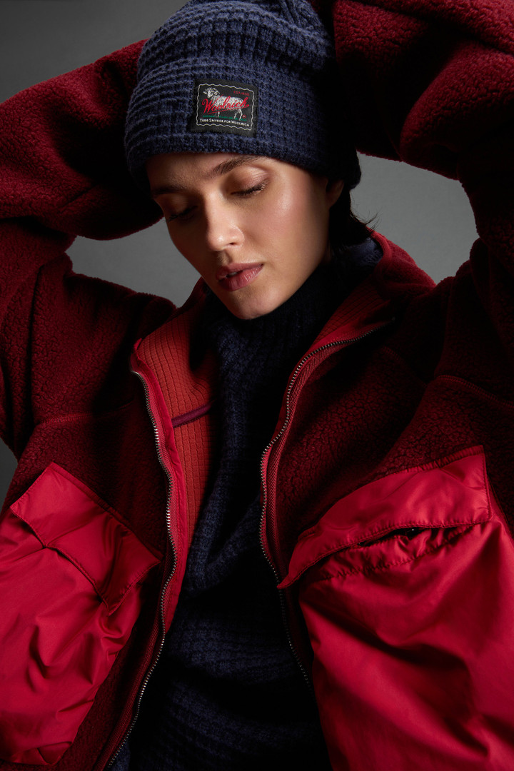 Felpa ibrida full-zip con cappuccio Rosso photo 7 | Woolrich