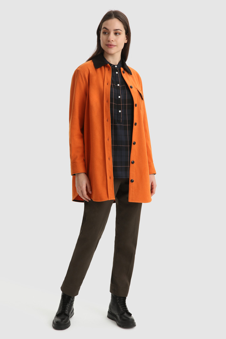 Twill Shirt with band collar