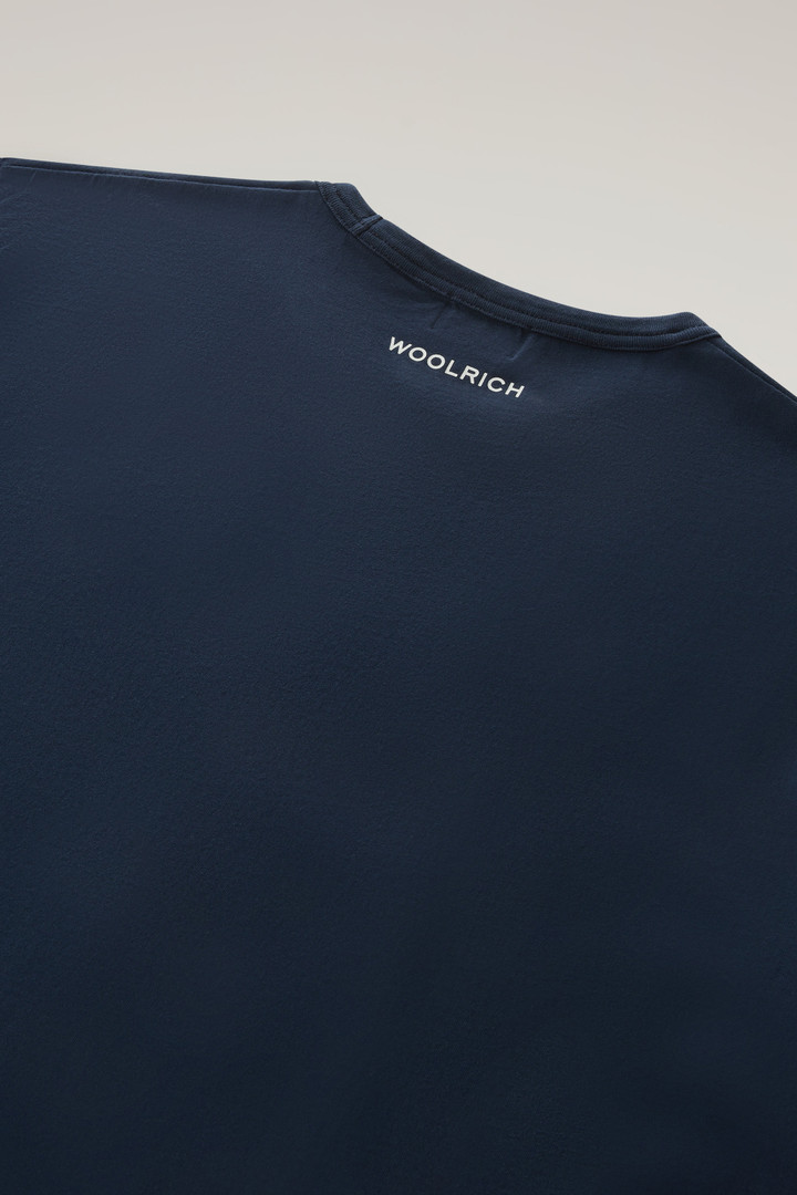 T-shirt en pur coton avec impression nautique Bleu photo 8 | Woolrich