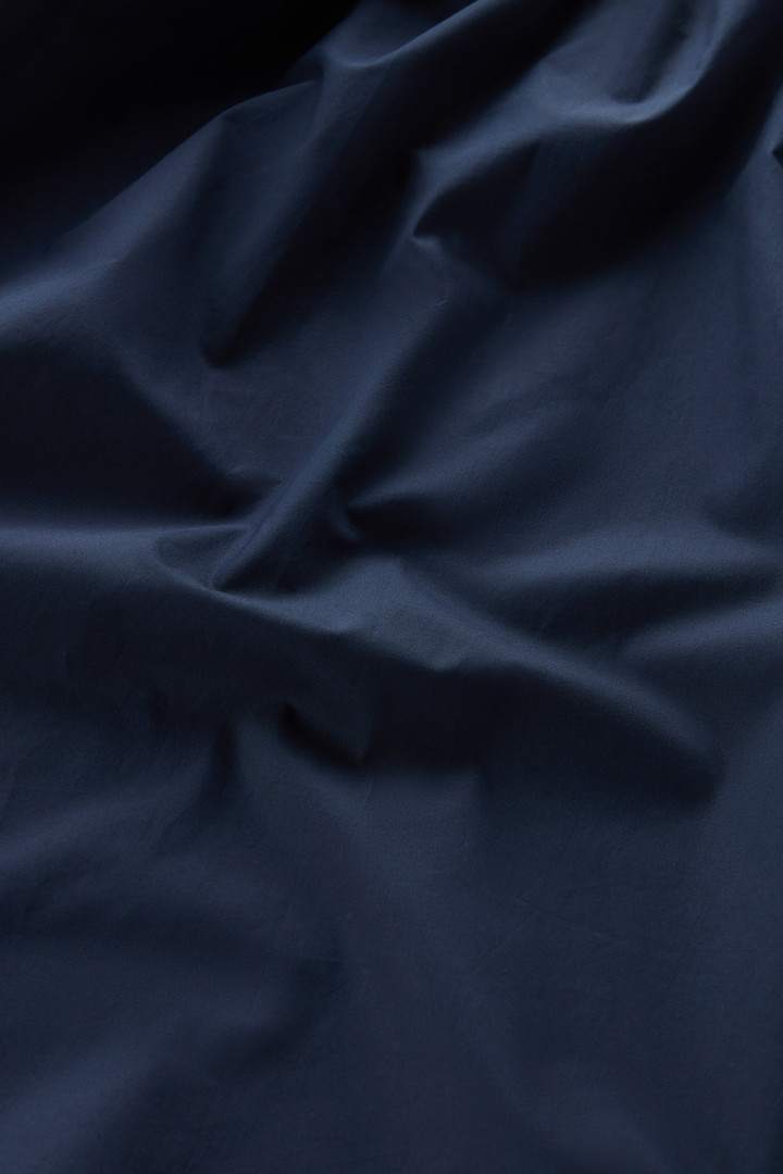 Vestido corto de popelín de puro algodón Azul photo 9 | Woolrich