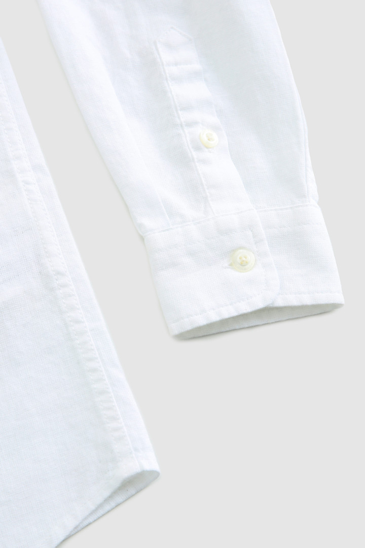Camisa de mezcla de lino de niño blanco photo 5 | Woolrich