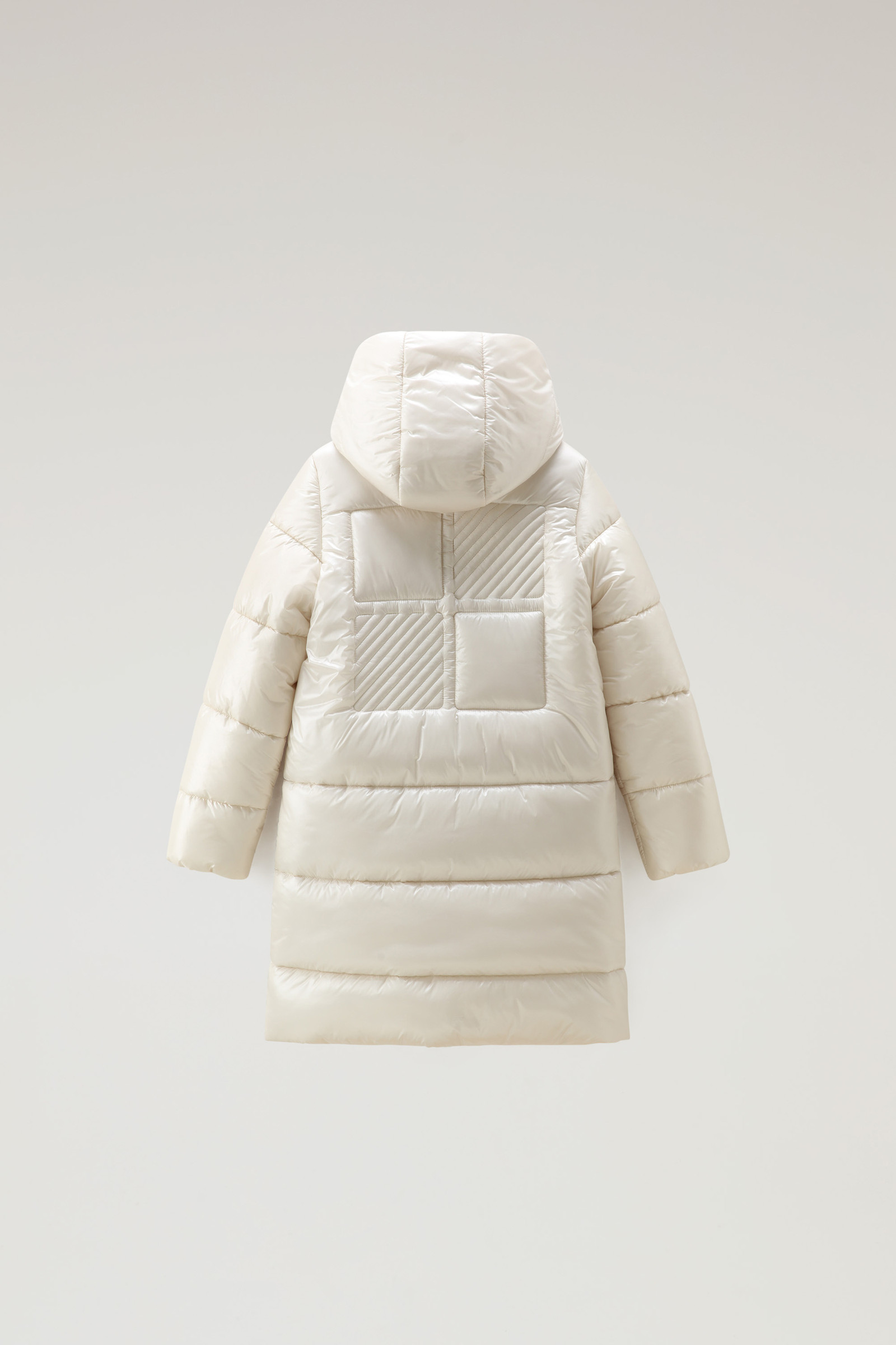 Girls' Quilted Jacket in Glossy Nylon White photo 2 | Woolrich