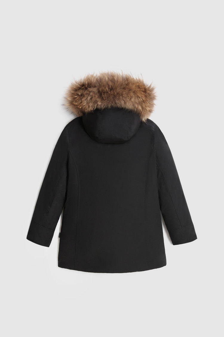 Girl's Arctic Parka with removable fur raccoon