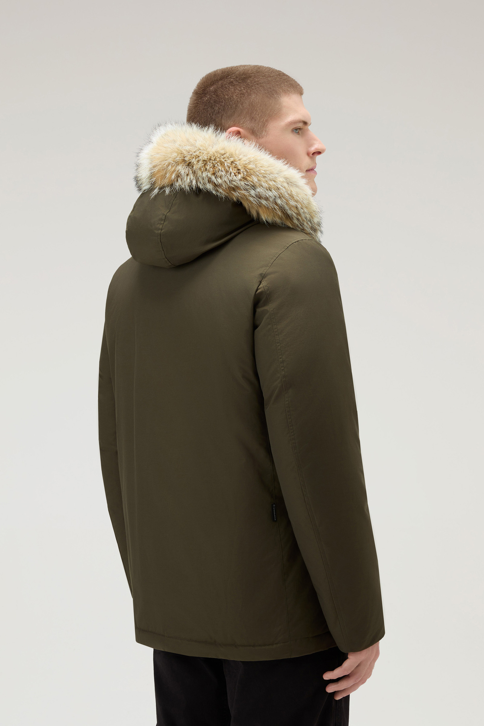 kast slijm Concessie Men's Arctic Anorak in Ramar Cloth with Detachable Fur Green | Woolrich USA