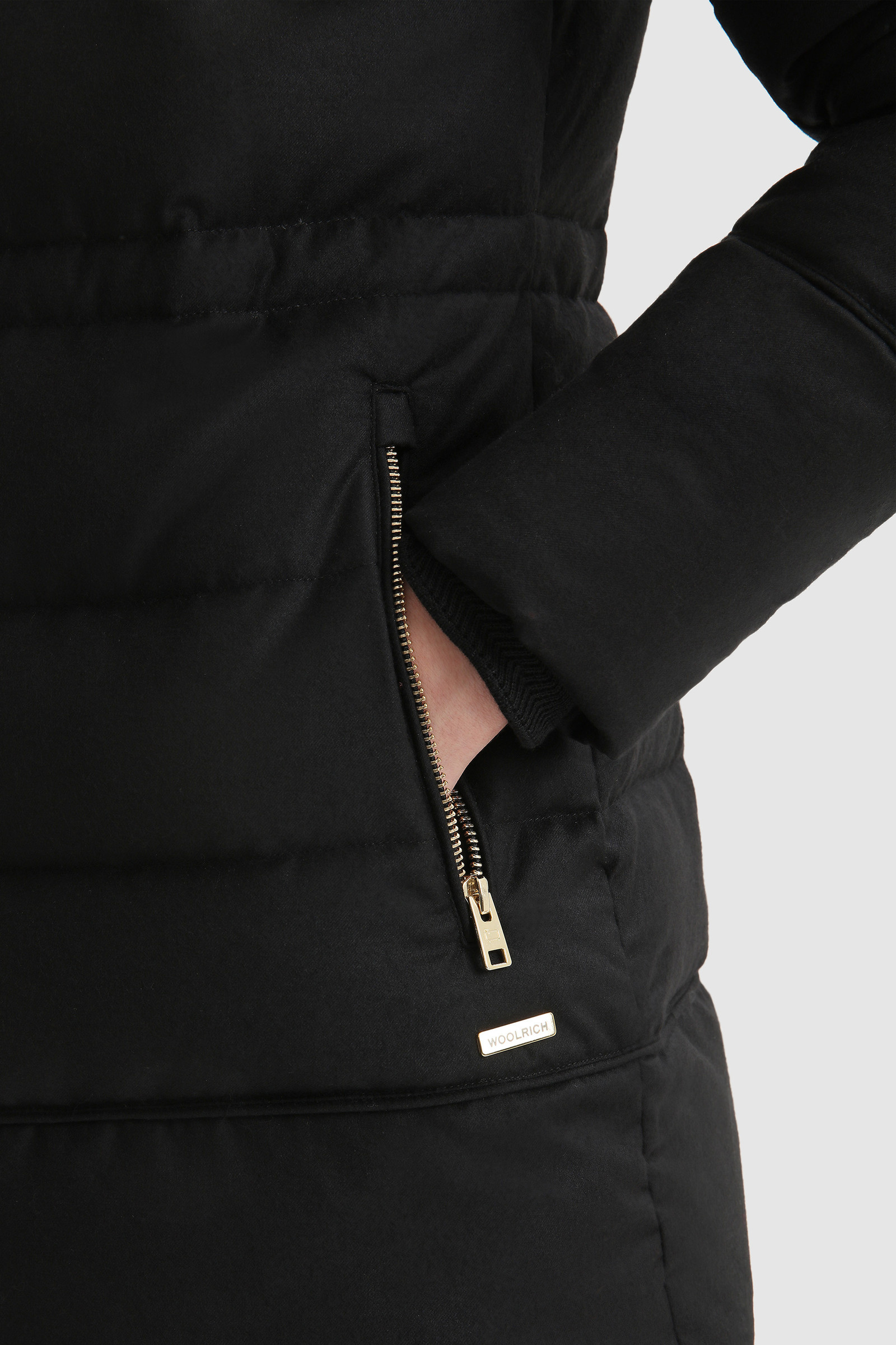 Luxury Parka in Italian virgin wool and silk crafted with a Loro Piana fabric