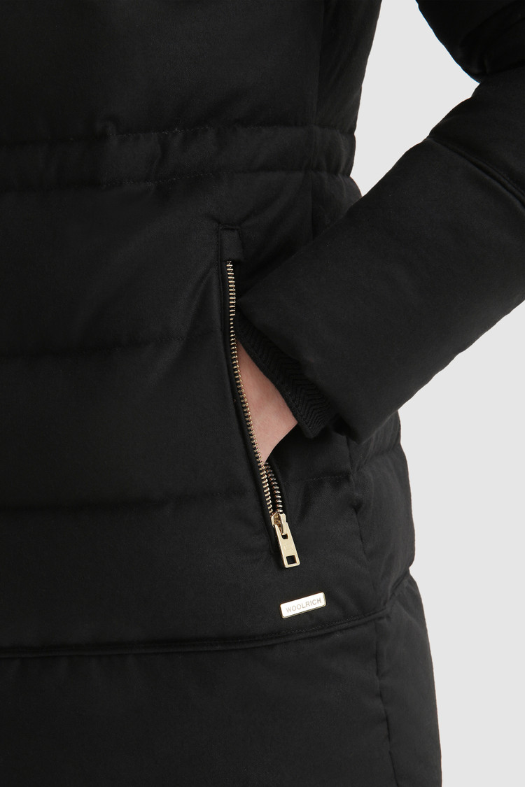 Parka Luxury en soie et laine vierge italienne