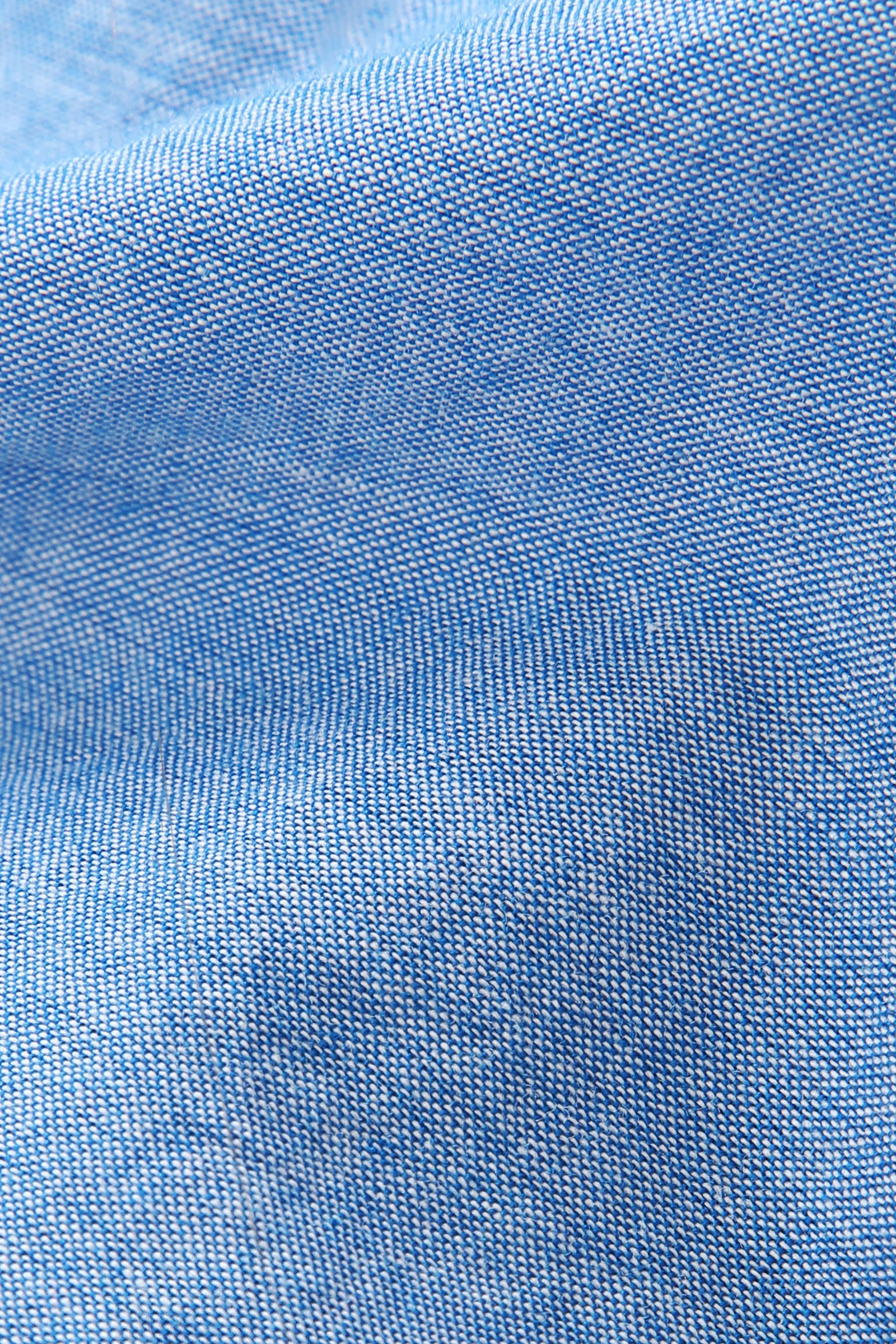 Chambray Shirt with Ruffle Trims Blue photo 10 | Woolrich