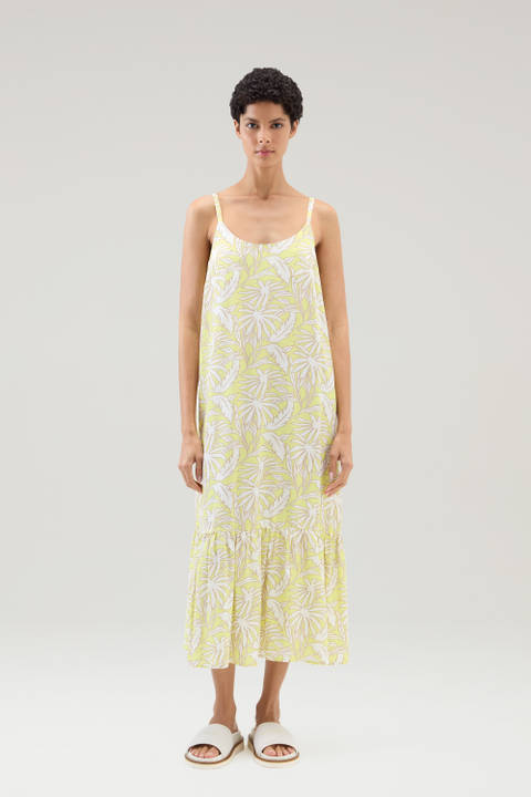 Kleid mit Tropen-Print Gelb | Woolrich