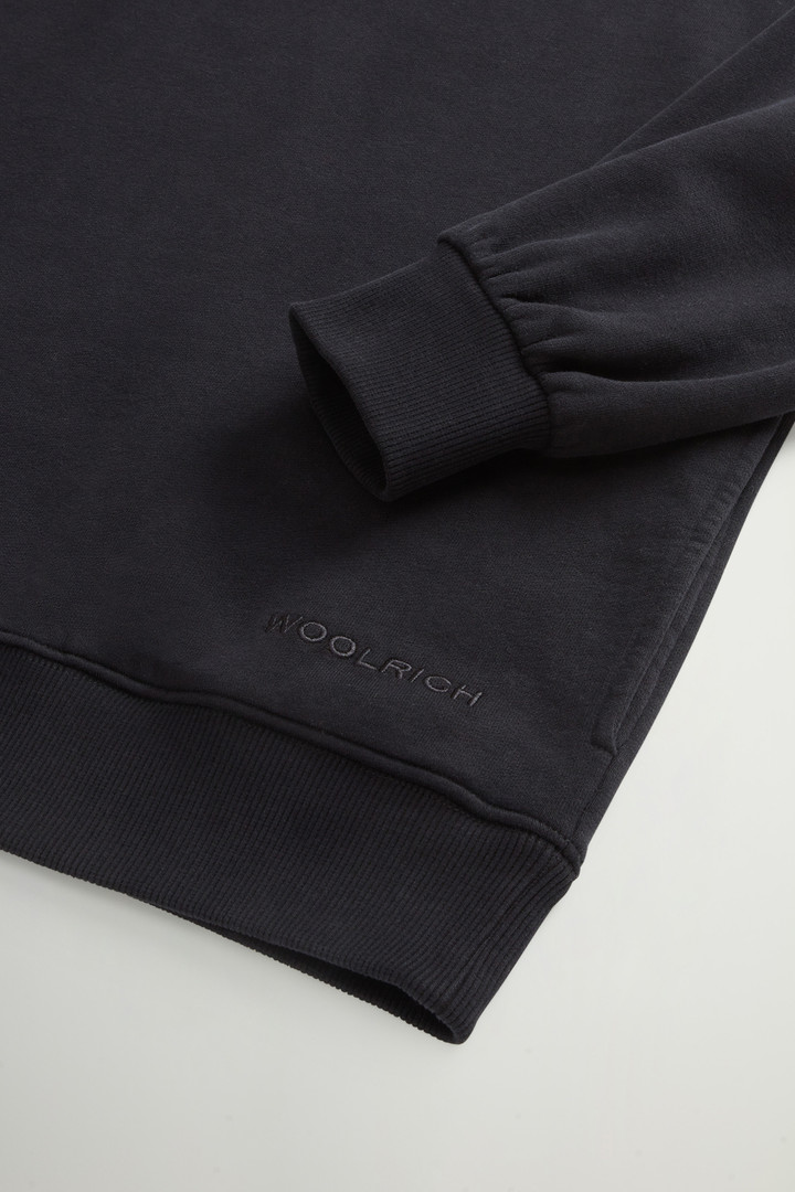 Pure Cotton Hoodie with Embroidered Logo Black photo 7 | Woolrich