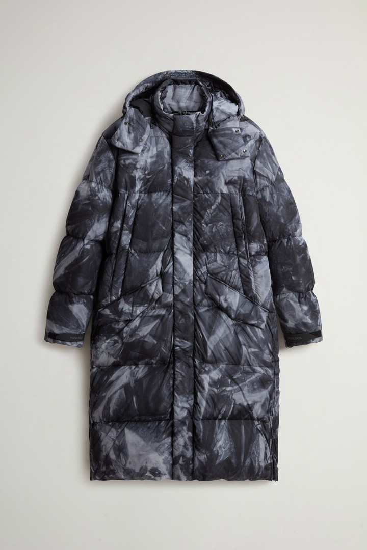 Long Down Jacket in Ripstop Fabric by Todd Snyder Gray photo 5 | Woolrich