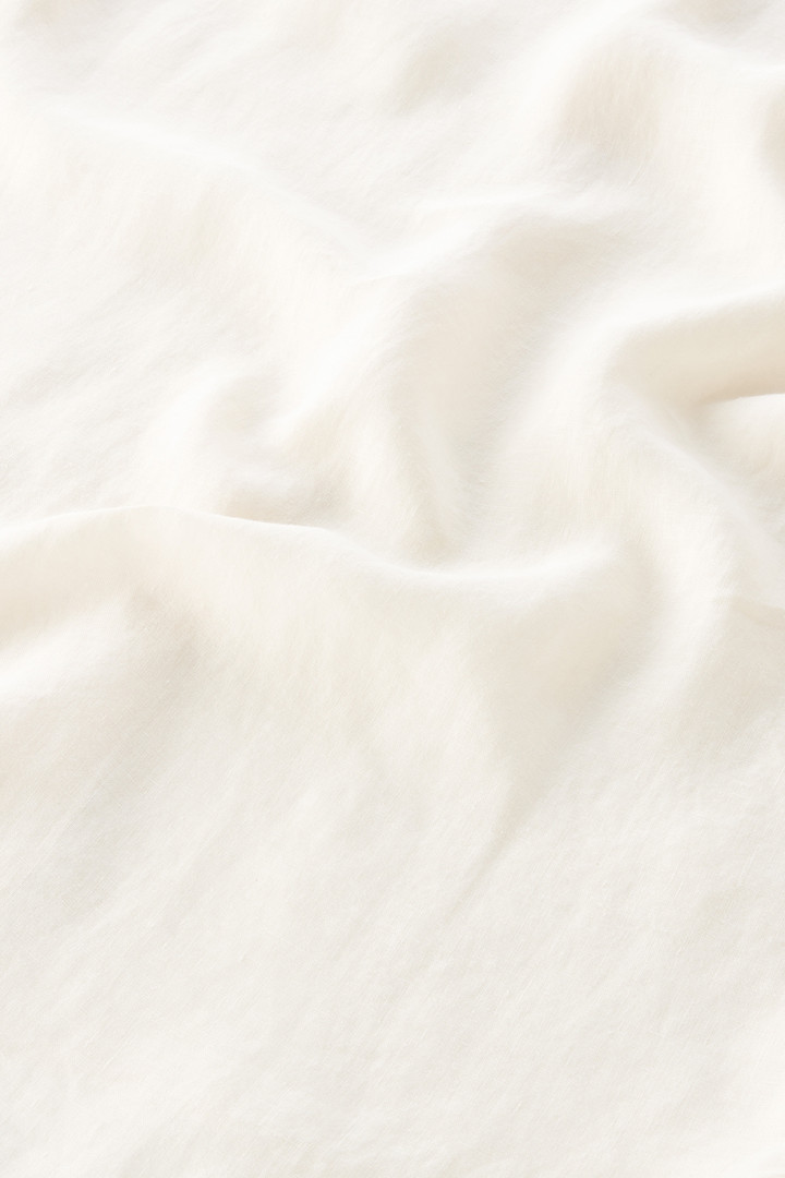 Camisa de puro lino teñida en prenda Blanco photo 9 | Woolrich