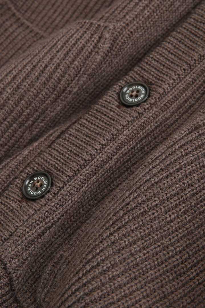 Ribbed Merino wool Cardigan