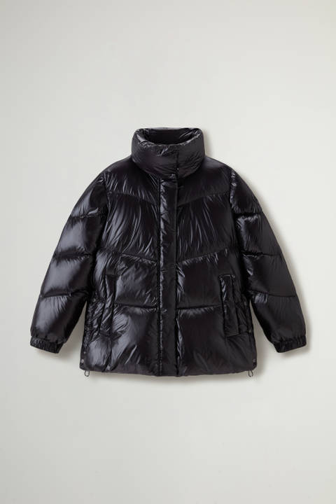 Aliquippa Down Jacket in Glossy Nylon Black photo 2 | Woolrich