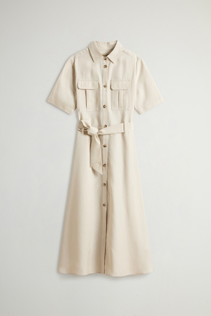 Robe longue en Tencel Beige photo 5 | Woolrich