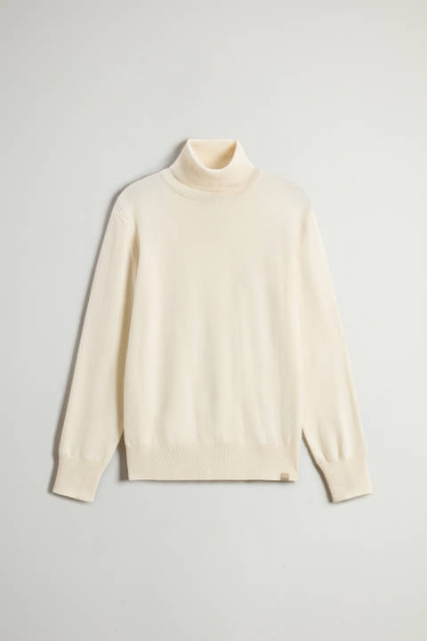 Pure Cashmere Sweater with High Neck White photo 2 | Woolrich