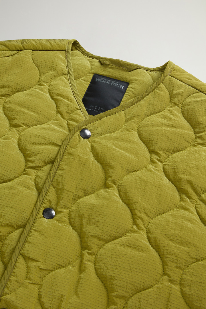 Lightweight Down Jacket in Waxed Ripstop Nylon by Todd Snyder Yellow photo 6 | Woolrich