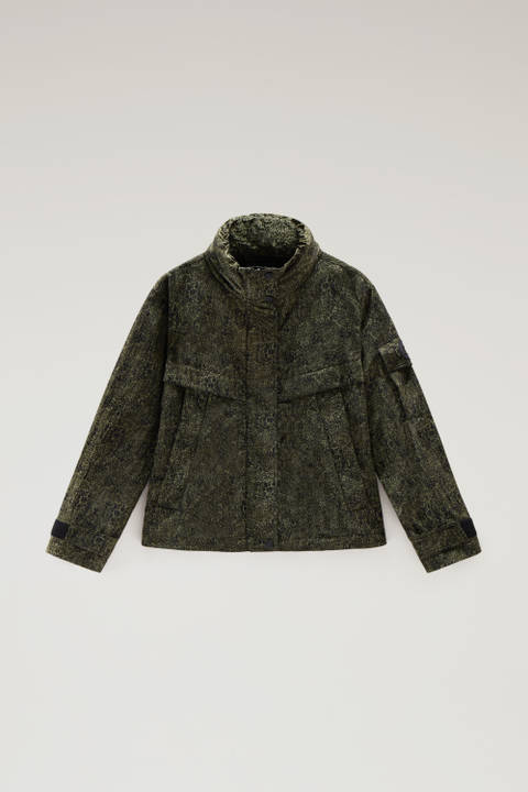 Jacke mit Camouflage-Muster und faltbarer Kapuze Grün photo 2 | Woolrich