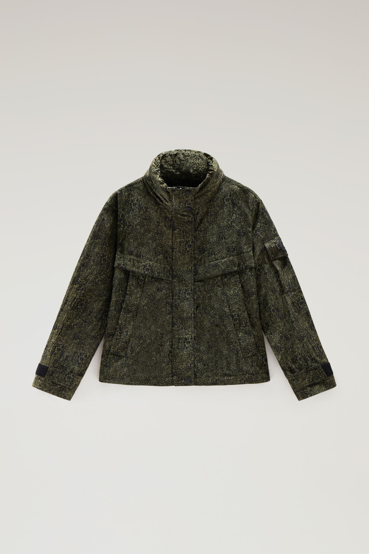 Jacke mit Camouflage-Muster und faltbarer Kapuze Grün photo 4 | Woolrich