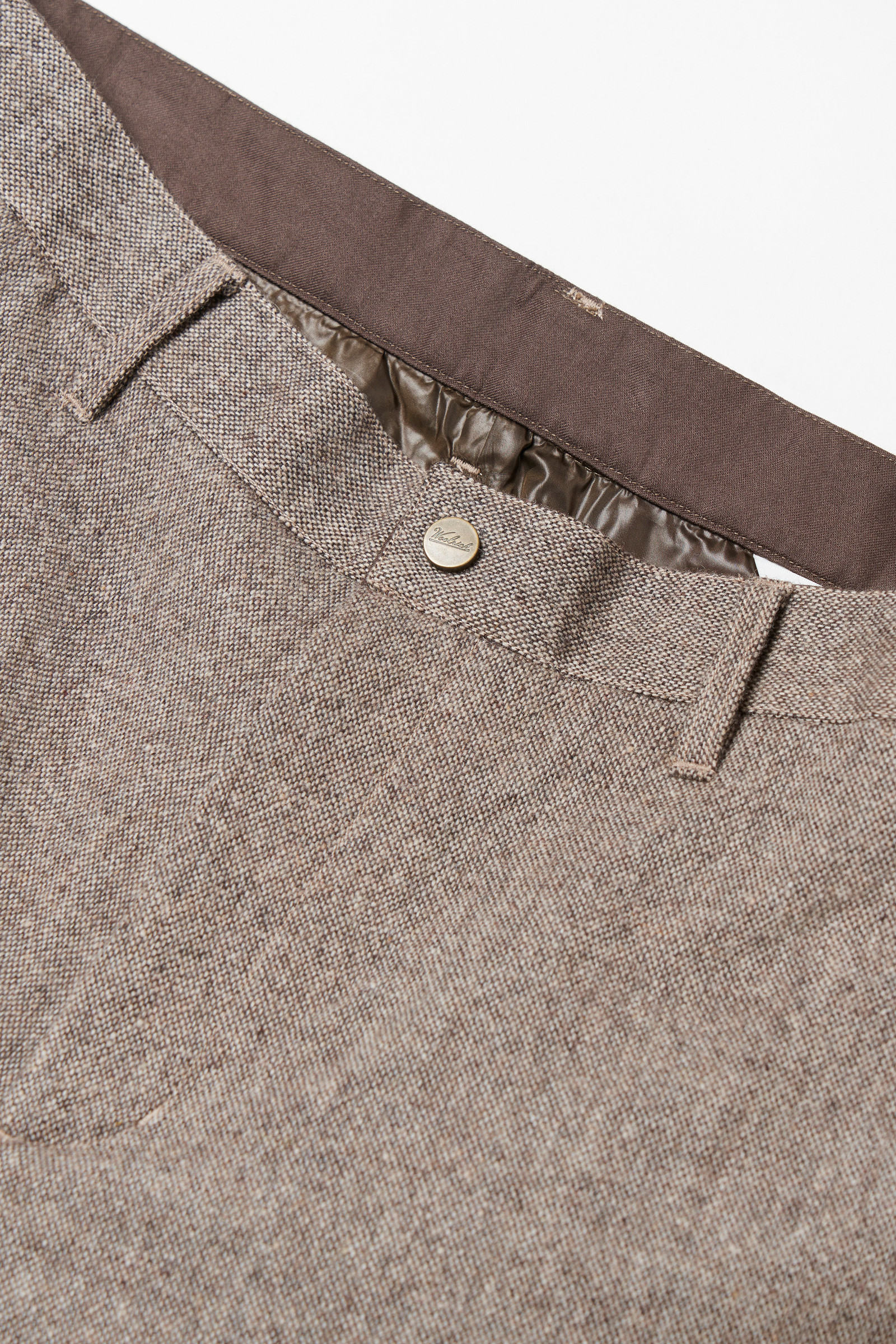 Men's Recycled Wool Tweed Pants Beige