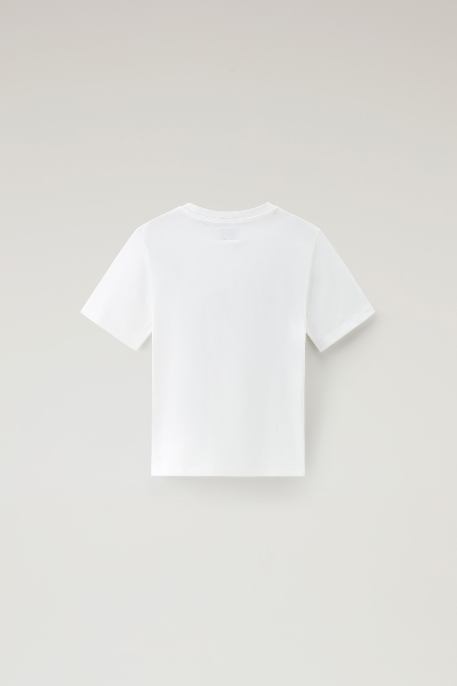 Boys' Varsity Logo Tee in Pure Cotton White photo 2 | Woolrich